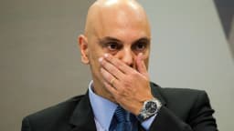 O ministro Alexandre de Moraes durante sabatina no Senado (foto de arquivo, 2017).