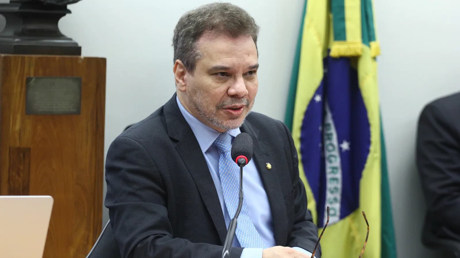 O ministro da Justiça e Segurança Pública, Wellington César Lima e Silva, fala em audiência na Câmara dos Deputados