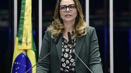 Senadora Leila Barros discursa na tribuna do Senado Federal
