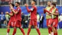 Jogadores da seleção portuguesa em campo durante partida da Copa do Mundo de 2026