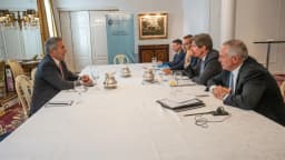 Pablo Quirno, chanceler da Argentina, em reunião em Buenos Aires (foto de arquivo)