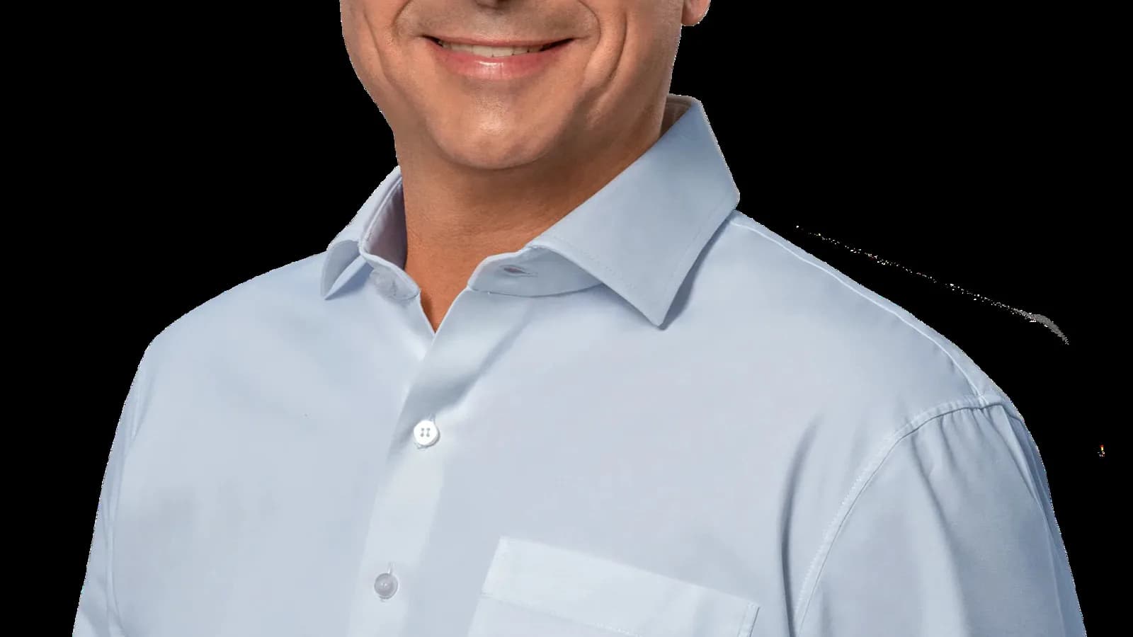 Retrato oficial de divulgação da campanha do senador Flávio Bolsonaro (PL)