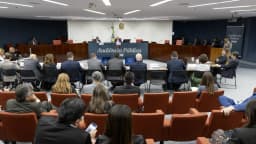 Plenário durante audiência pública sobre impactos no mercado de apostas, com público presente