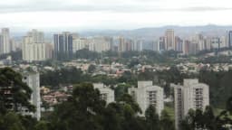 Vista panorâmica de Alphaville, em Santana de Parnaíba (SP), região onde fica o imóvel leiloado (foto de arquivo)