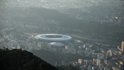Vista aérea do Estádio do Maracanã, no Rio de Janeiro