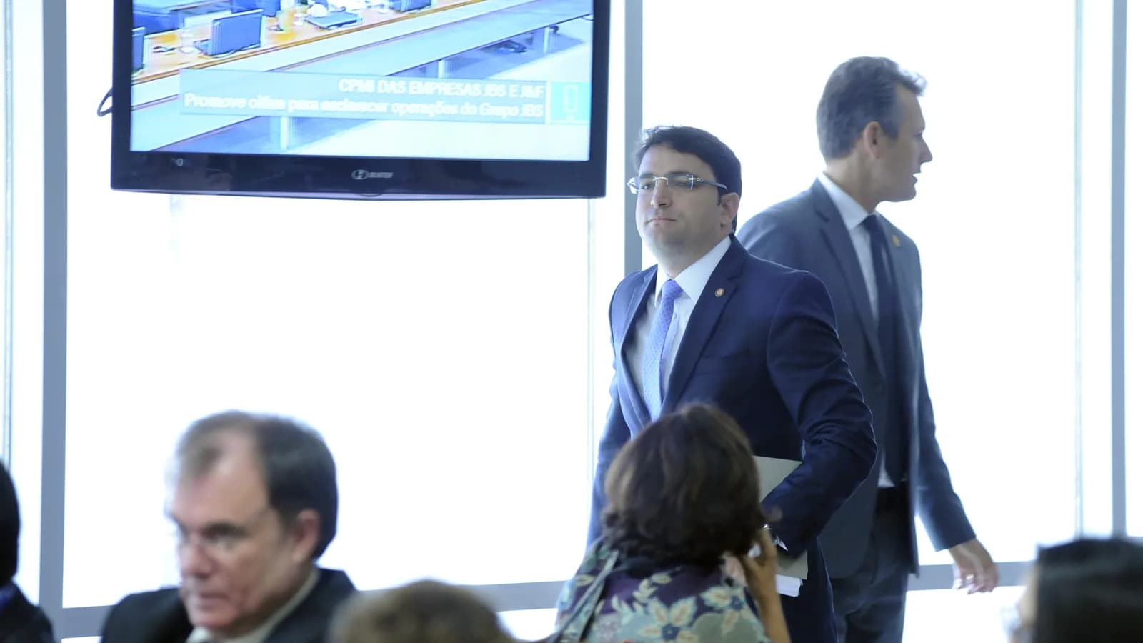 Advogado Willer Tomaz de Souza em oitiva na Comissão Parlamentar Mista de Inquérito da JBS, em 2017