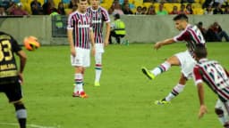 Lance de jogo de futebol do Campeonato Brasileiro entre Fluminense e Botafogo, foto de arquivo