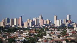 Vista aérea de Presidente Prudente (SP), cidade-sede do Grêmio Prudente (foto de arquivo)