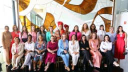 Fotografia oficial da Bancada Feminina da Câmara dos Deputados (foto de arquivo)