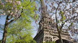 Torre Eiffel real, em Paris, foto de arquivo sem relação com o vídeo falso que circula nas redes