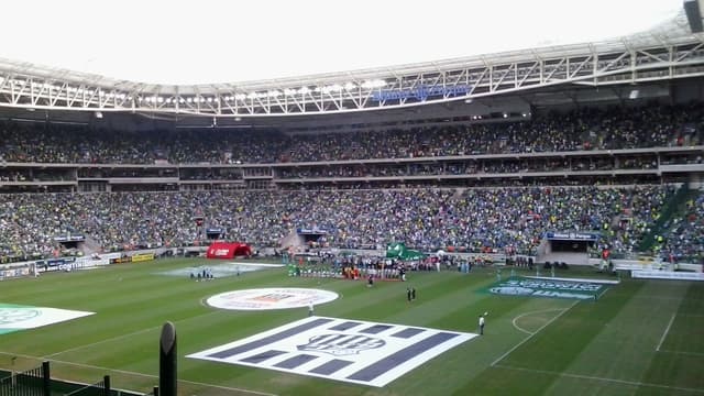 Allianz Parque lotado antes de partida do Palmeiras, foto de arquivo