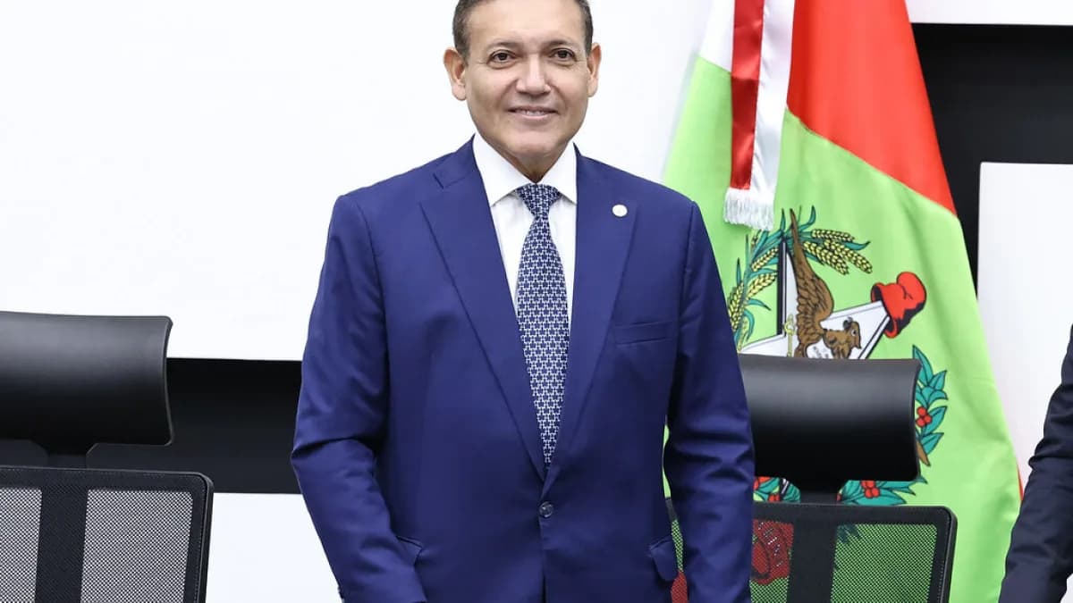 O ministro Kassio Nunes Marques, presidente do TSE, em evento oficial