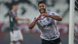 Hulk comemora gol em foto de arquivo de 2021, antes de se transferir para o Fluminense