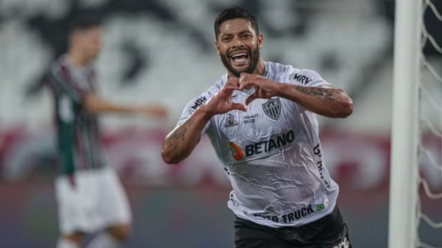 Hulk comemora gol em foto de arquivo de 2021, antes de se transferir para o Fluminense