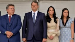 Tarcísio de Freitas em cerimônia oficial em foto de arquivo