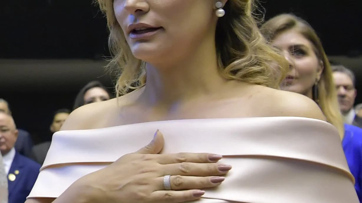 Michelle Bolsonaro no plenário do Senado Federal