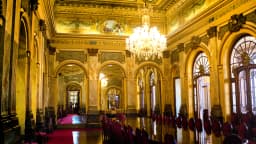 Salão nobre do Palácio da Liberdade, sede do governo de Minas Gerais, em Belo Horizonte