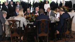 O presidente Luiz Inácio Lula da Silva em evento oficial com chefes de Estado estrangeiros