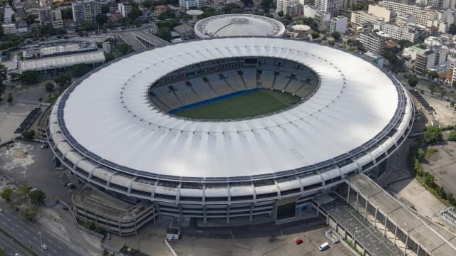 Vista aérea do Maracanã, no Rio de Janeiro, em foto de arquivo