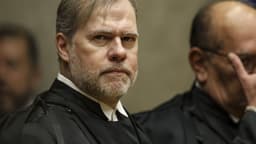 Ministro Dias Toffoli durante sessão do Supremo Tribunal Federal