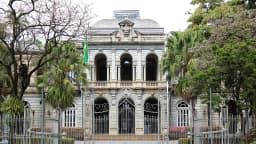 Fachada do Palácio da Liberdade, sede histórica do governo de Minas Gerais, em Belo Horizonte