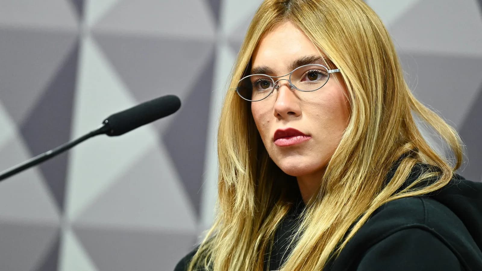 Virginia Fonseca durante depoimento no Senado Federal em 2025