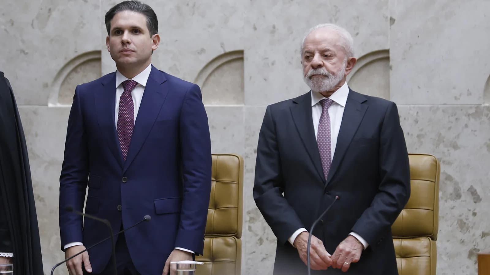 O presidente Luiz Inácio Lula da Silva em sessão solene no Supremo Tribunal Federal, em Brasília