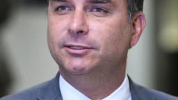 Senador Flávio Bolsonaro concede entrevista a jornalistas