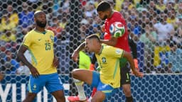 Bruno Guimarães em jogo da Seleção Brasileira pela Copa do Mundo de 2026