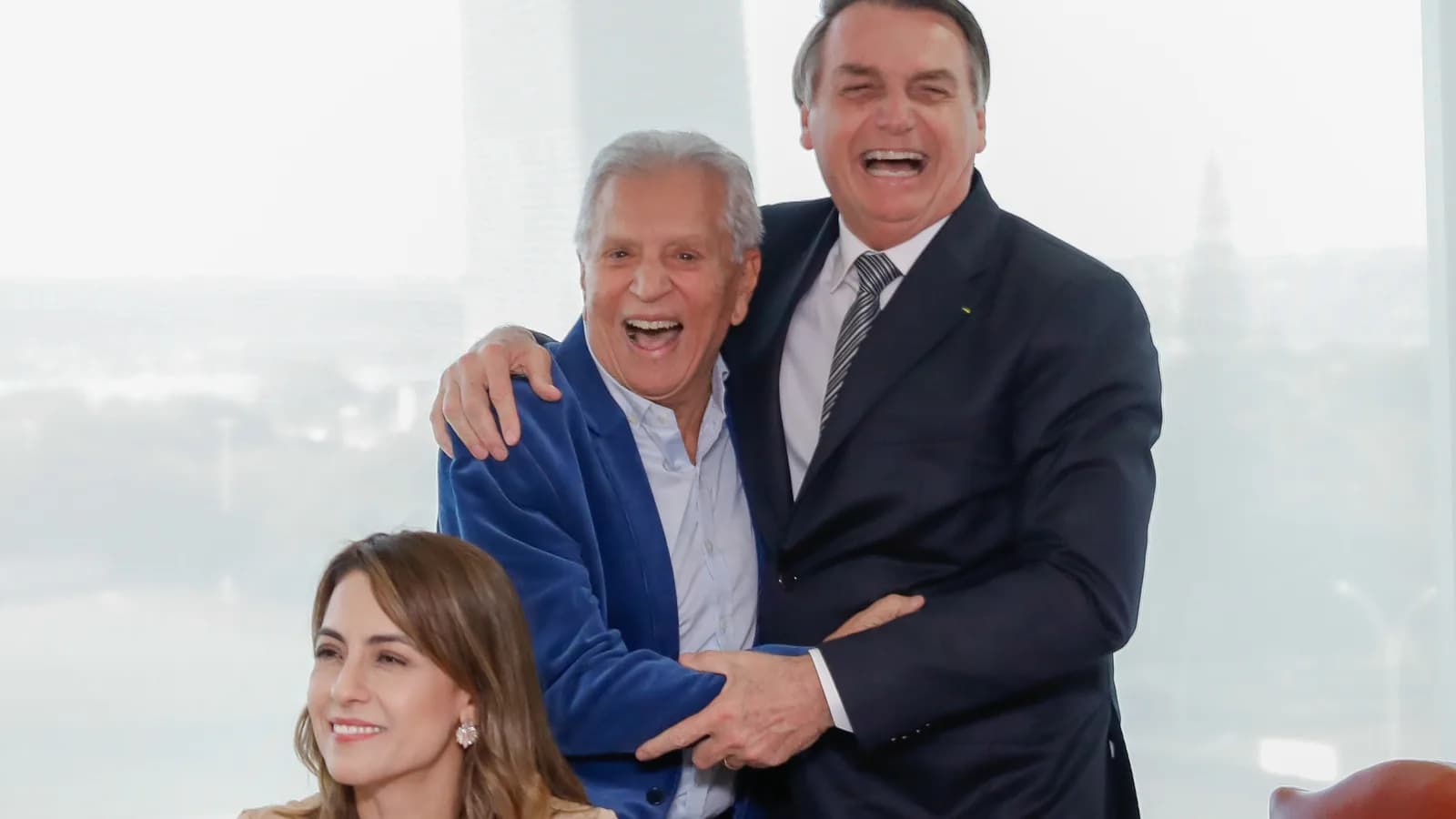 Carlos Alberto de Nóbrega sorrindo em evento em Brasília (foto de arquivo, 2019)