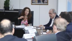 Aloizio Mercadante, presidente do BNDES, durante reunião de trabalho em Brasília