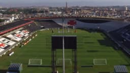 Vista aérea do estádio de São Januário, do Vasco da Gama, vazio