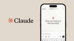 Interface do aplicativo Claude, assistente de inteligência artificial da Anthropic, em uma tela de celular
