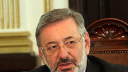 Márcio Elias Rosa, ministro do Desenvolvimento, Indústria, Comércio e Serviços, gesticula durante reunião (foto de arquivo)