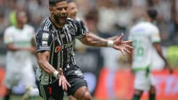 Hulk comemora gol pelo Atlético-MG em jogo de arquivo do Campeonato Mineiro de 2024