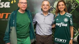Leila Pereira, presidente do Palmeiras, em evento do clube