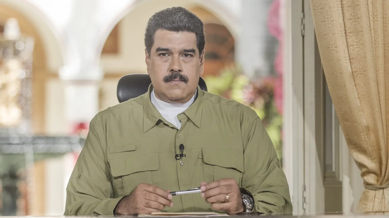 Nicolás Maduro em pronunciamento no Palácio de Miraflores, em foto de arquivo de 2016