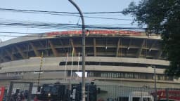 Fachada do Estádio do Morumbi, casa do São Paulo Futebol Clube, foto de arquivo