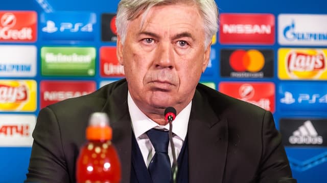 Carlo Ancelotti em coletiva de imprensa (foto de arquivo)