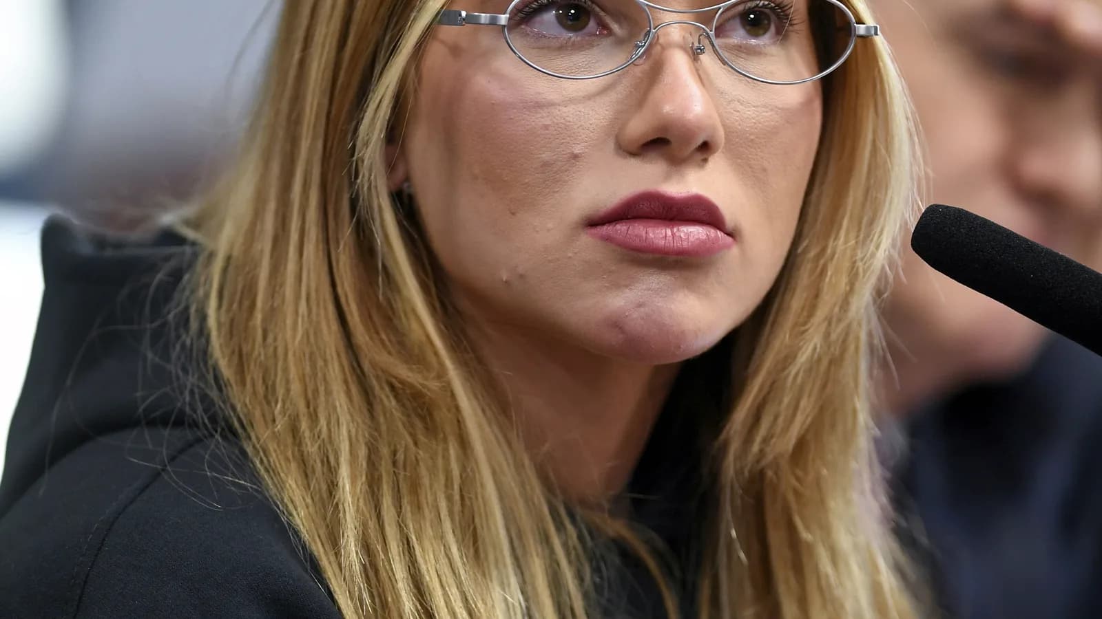 Virginia Fonseca durante audiência pública no Senado