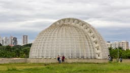 Domo do auditório do Parque Villa-Lobos, em São Paulo, sede do Prêmio SP Gastronomia 2026