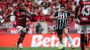 Jogador do Atlético-MG em ação contra o Flamengo, foto de arquivo, não é da partida contra o Athletico-PR