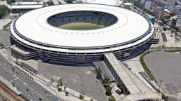 Vista aérea do Estádio do Maracanã, no Rio de Janeiro