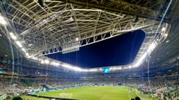 Torcida lotando o Allianz Parque, estádio do Palmeiras, um dos clubes classificados às quartas da Copa do Brasil