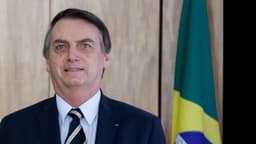 Jair Bolsonaro em foto de arquivo de 2019, durante cerimônia no Palácio do Planalto
