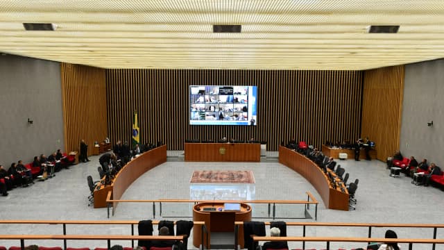Sessão de julgamento da Corte Especial do STJ, em Brasília, foto de arquivo