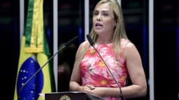 Celina Leão discursa em tribuna durante sessão solene no Congresso Nacional