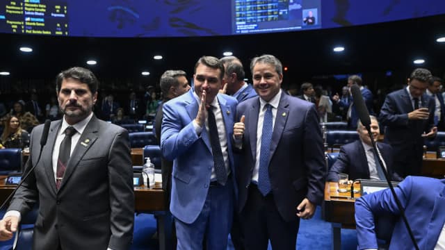 Plenário do Senado Federal, onde Flávio Bolsonaro exerce mandato