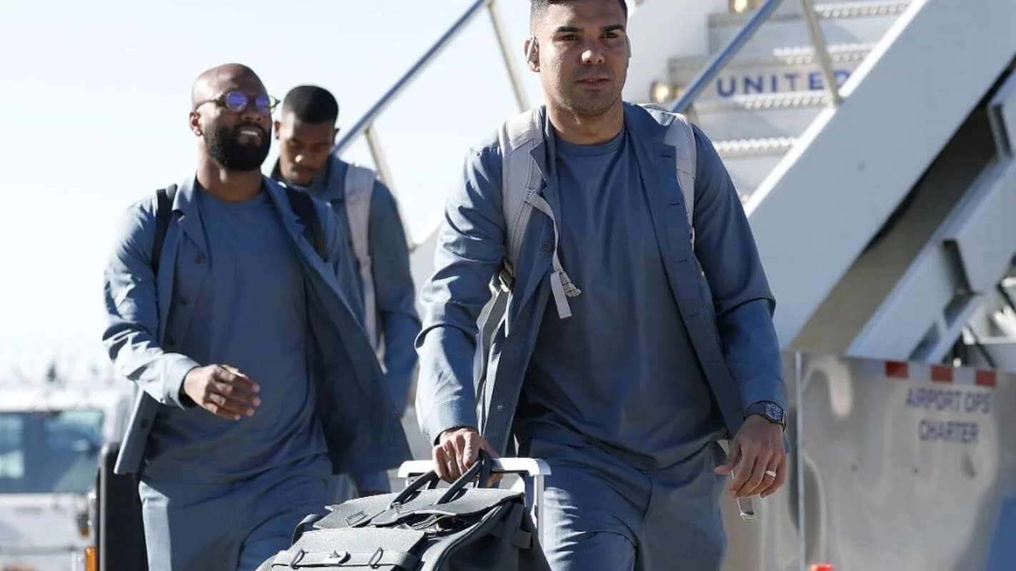 Jogadores da Seleção Brasileira desembarcam de avião (foto de arquivo)