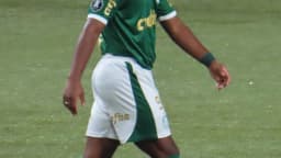 Endrick em campo com a camisa do Palmeiras, antes da transferência ao Real Madrid (foto de arquivo)